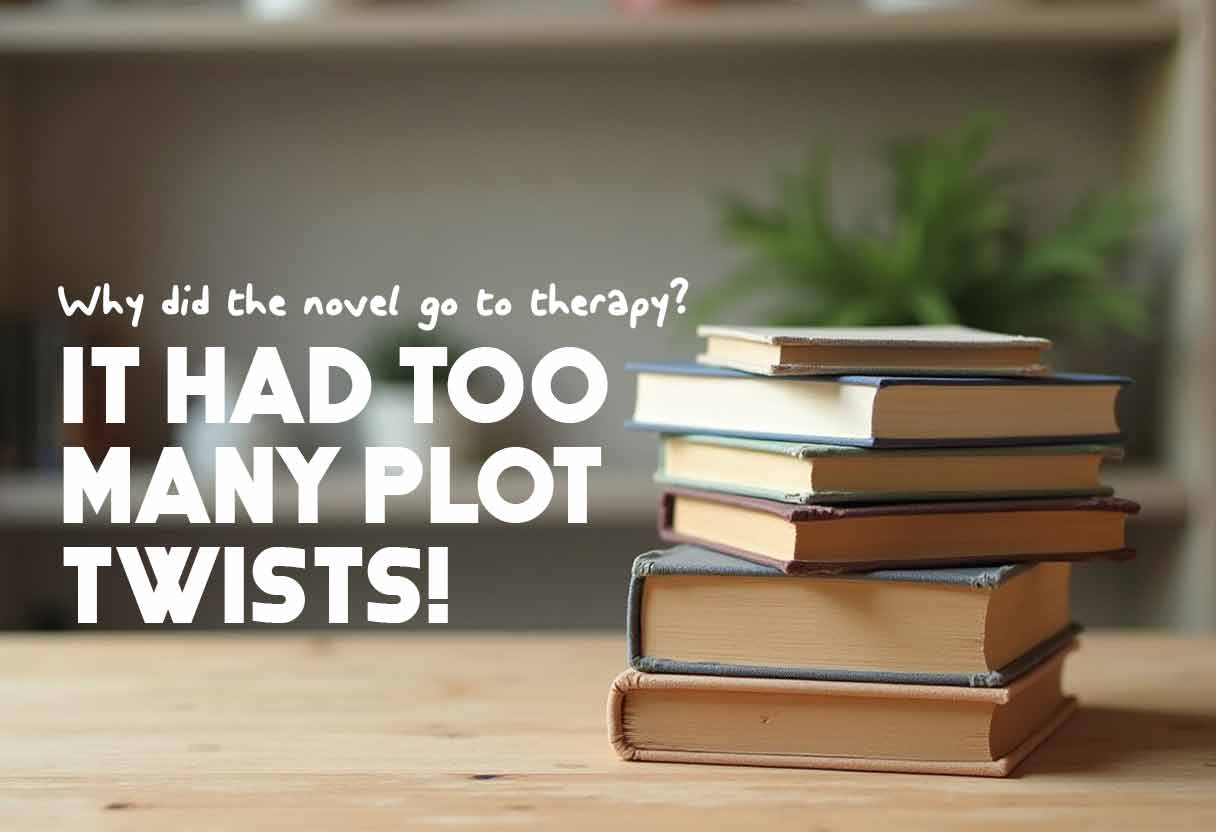 A stack of books on a table