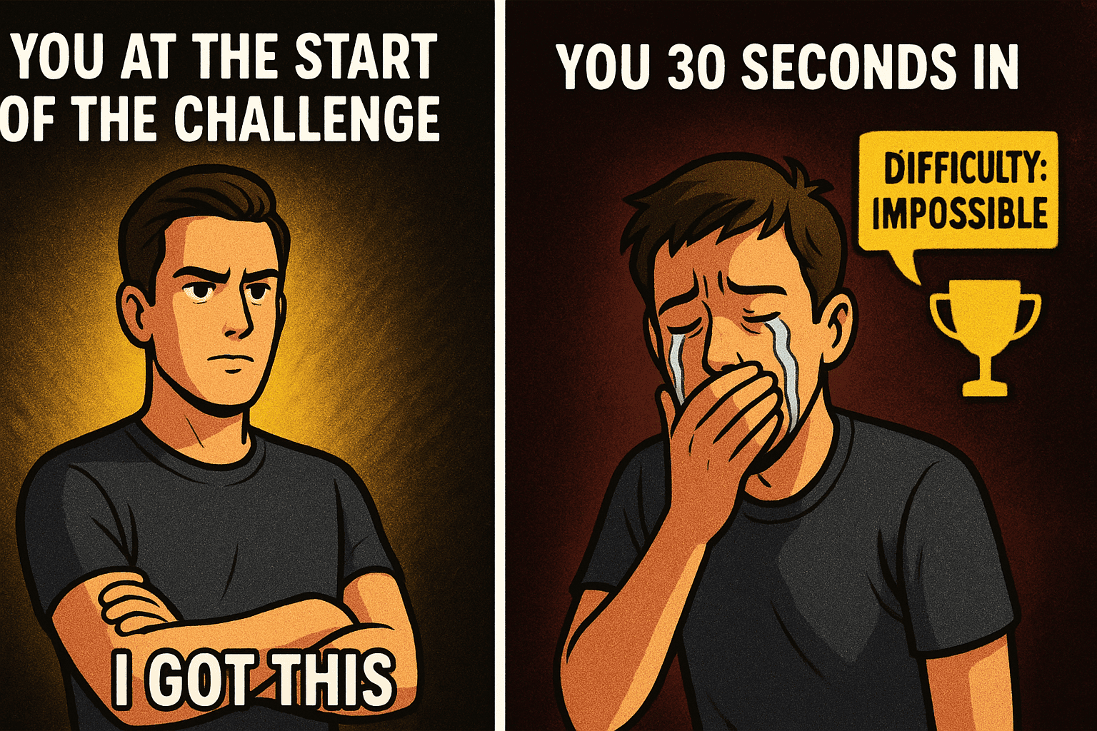 try not to laugh dad jokes challenge showing before and after reactions