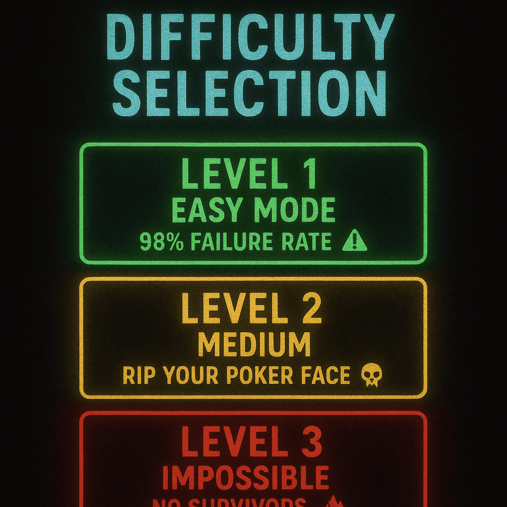 try not to laugh dad jokes difficulty levels showing challenge progression